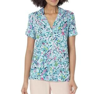 Lilly Pulitzer pajama top XXL button up short sleeve tropical cruise vacation